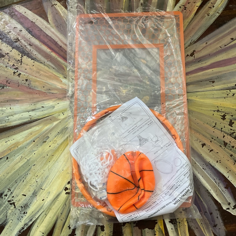 Orange Mini Basketball Hoop Set